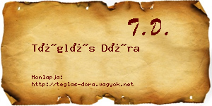 Téglás Dóra névjegykártya