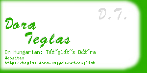 dora teglas business card